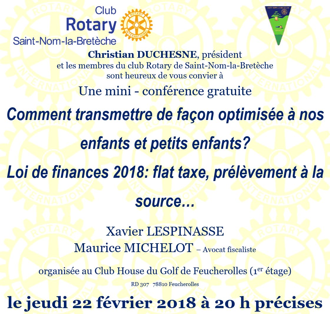 Mini confrence fiscale 20180222